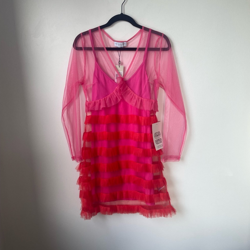 US 6 Never Fully Dressed Red Mini Kate Dress NWT